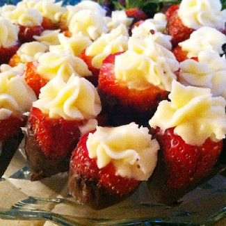 Creamy Chocolate Covered Strawberries