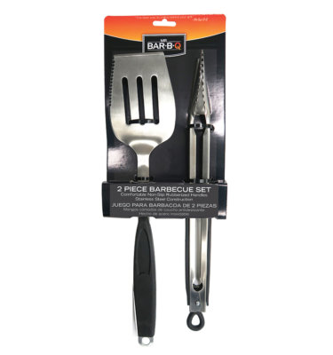 Mr. Bar-B-Q 3-Piece Barbeque Tool Set with Spatula, Fork, and Tongs  02854YNST