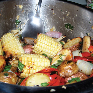 Grilled Summer Vegetables and Corn