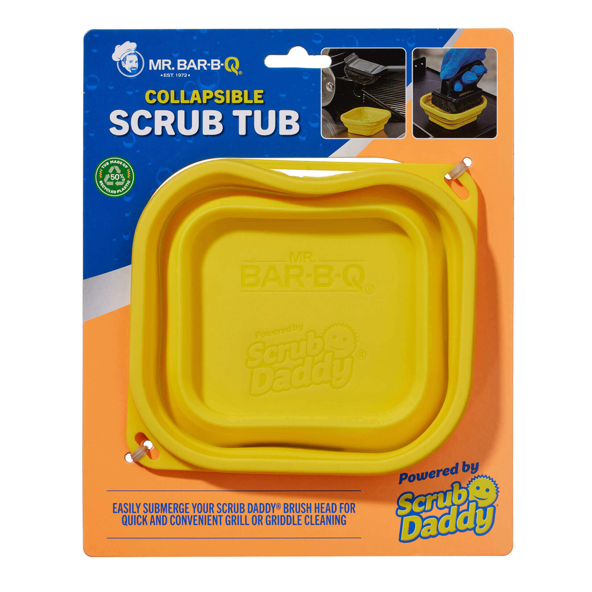 Mr. Bar-B-Q Collapsible Scrub Tub Powered by Scrub Daddy